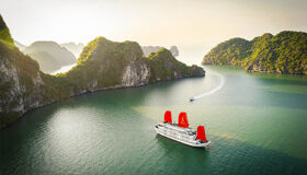 Sail into Halong Bay’s golden hour aboard Syrena Cruise